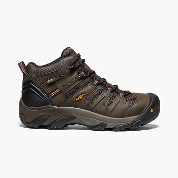 KEEN Lansing Mid Waterproof (Steel Toe) - Olivovo Zelene Pracovne Cizmy Panske, K0221SK